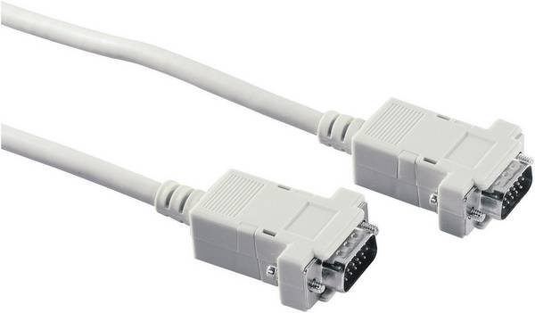 Digitus AK-310100-018-E VGA-kabel VGA Aansluitkabel VGA-stekker 15-polig, VGA-stekker 15-polig 1.80 m Grijs Schroefbaar