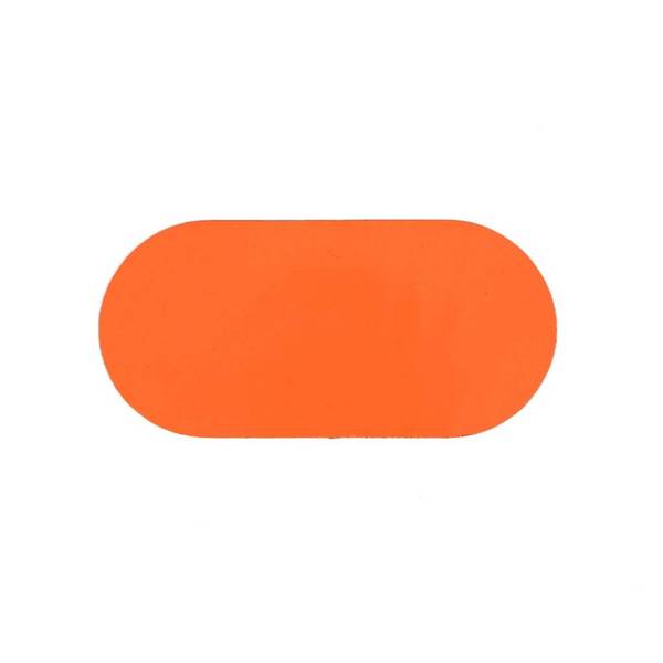 Ovaal - Oranje 90 x 190 mm Anti-slip-vloersticker