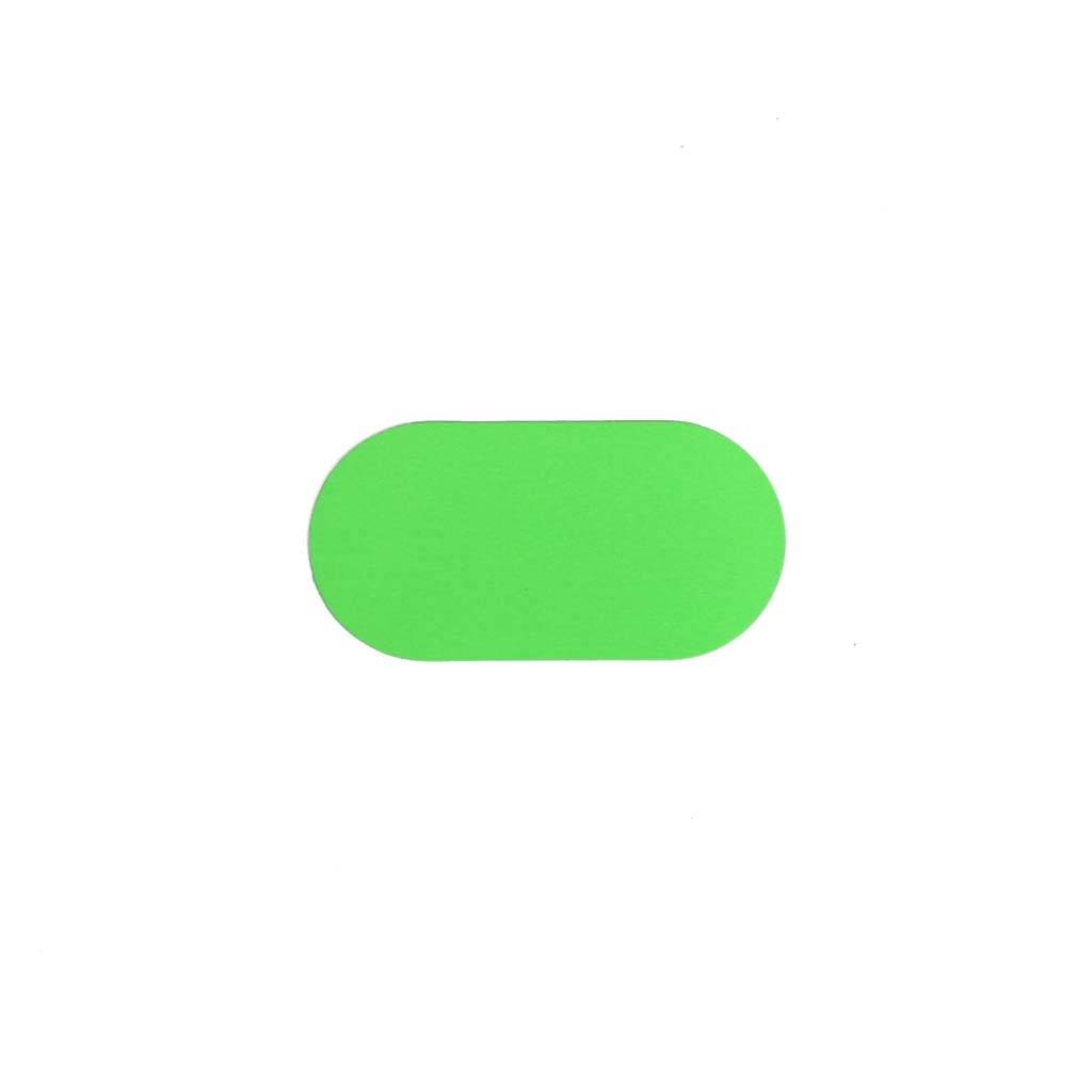 Ovaal Groen 60 x 120 mm - vloersticker met vlakke toplaag-0