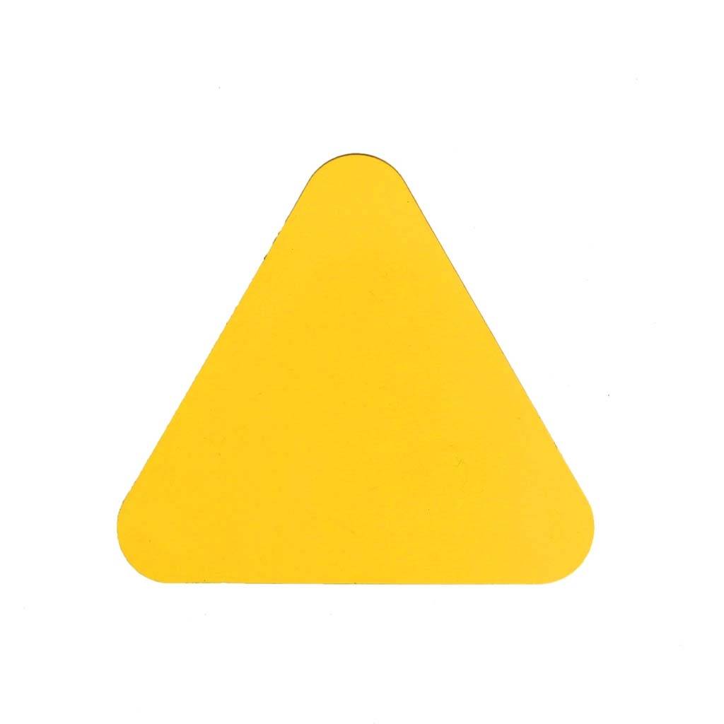 Haaientanden zelfklevend (20 stuks) Geel 130 x 116 mm - vloersticker met vlakke toplaag-0