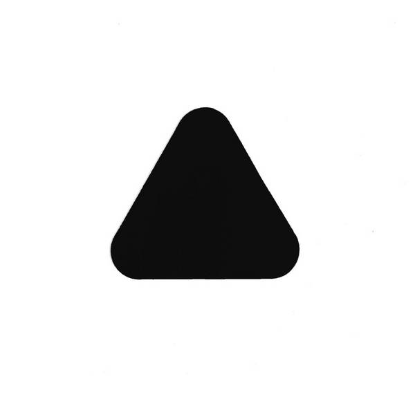 Haaientanden (20 stuks) - Zwart 100 x 91 mm Anti-slip-vloersticker