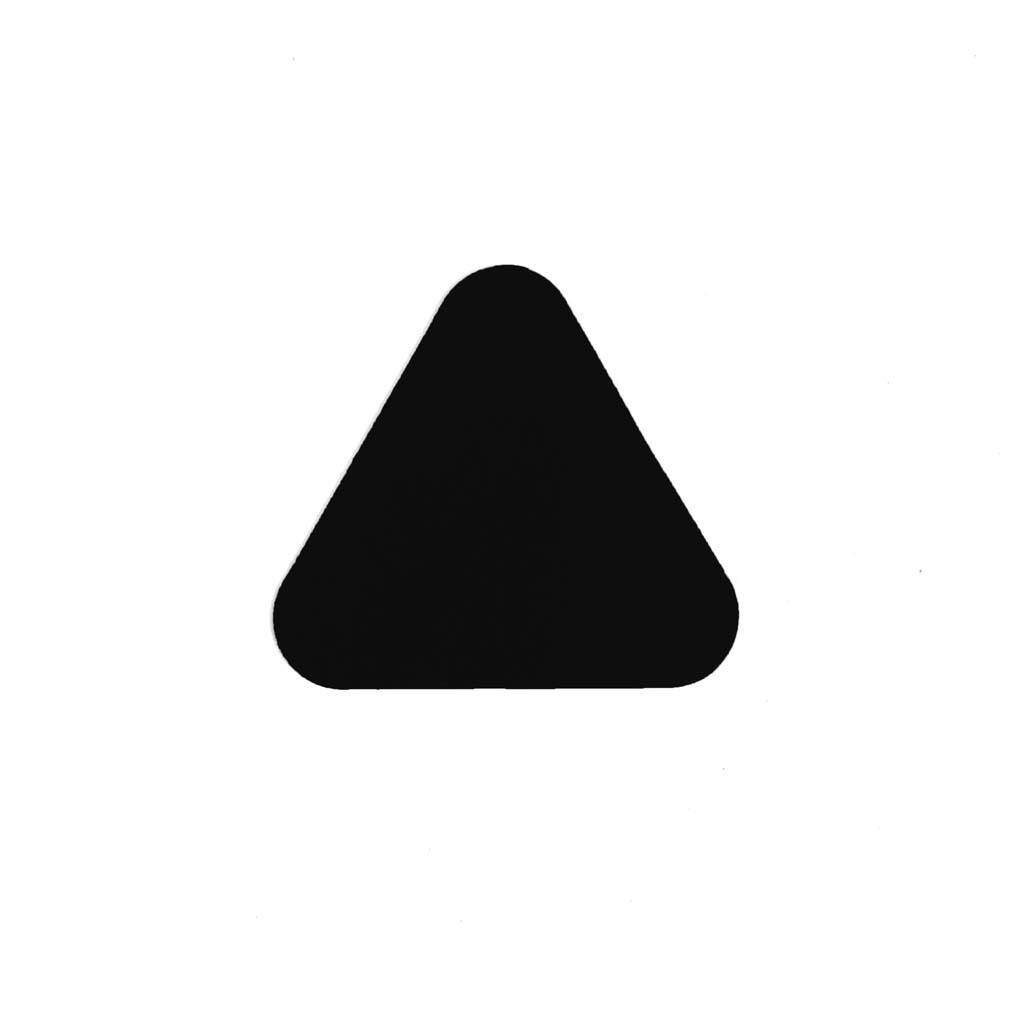Haaientanden (20 stuks) - Zwart 100 x 91 mm Anti-slip-vloersticker-0