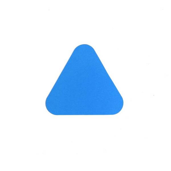 Haaientanden (20 stuks) - Blauw 100 x 91 mm Anti-slip-vloersticker