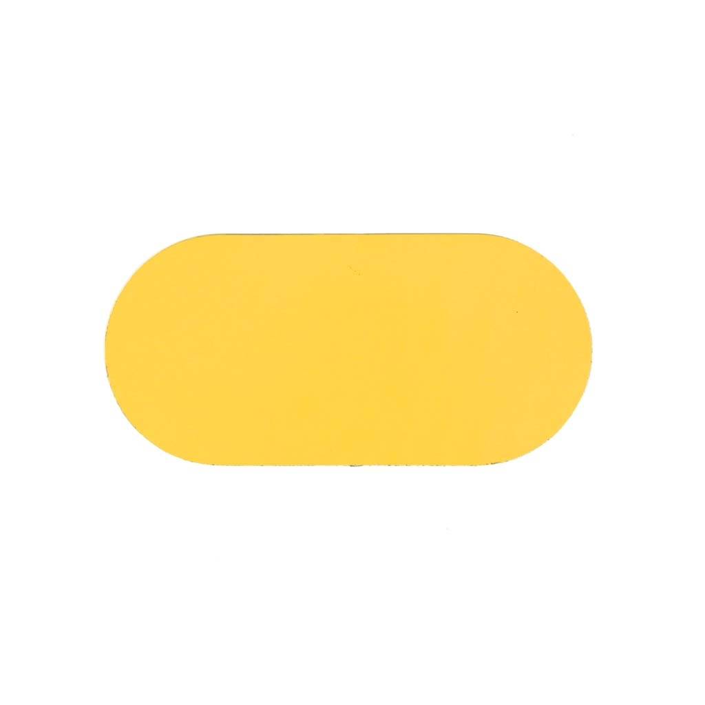 Ovaal - Geel 90 x 190 mm Anti-slip-vloersticker-0