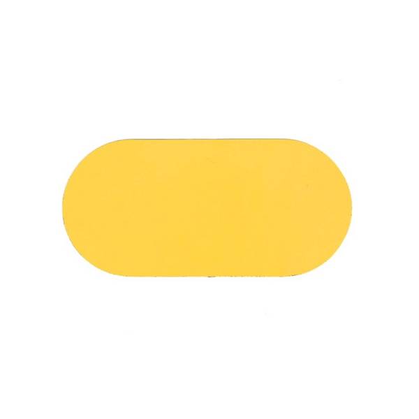 Ovaal - Geel 90 x 190 mm Anti-slip-vloersticker