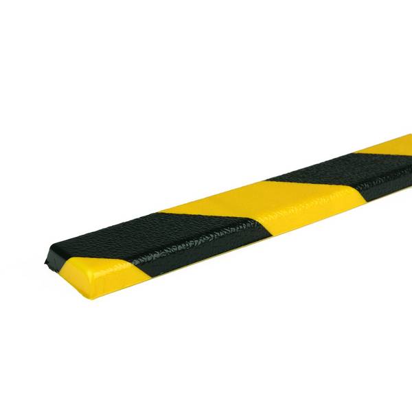 PRS stootrand vlakprofiel model 44 – geel-zwart – 1 meter – Geel & Zwart