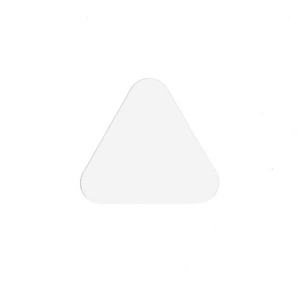 Haaientanden (20 stuks) - Wit 100 x 91 mm Anti-slip-vloersticker