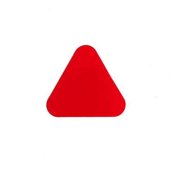 Haaientanden (20 stuks) - Rood 100 x 91 mm Anti-slip-vloersticker