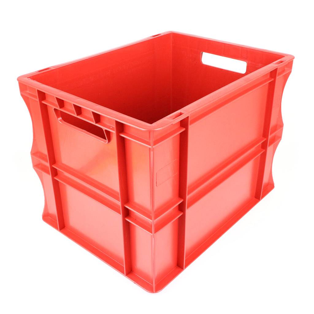 Stapelbak euronorm 300x400x290 mm - Rood - 300 mm x 400 mm x 290 mm- - Polymethylmethacrylaat (PMMA) - --0