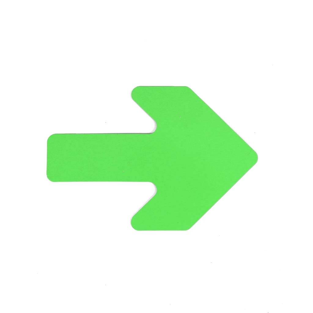 Pijl - Groen 130 x 190 mm Anti-slip-vloersticker-0