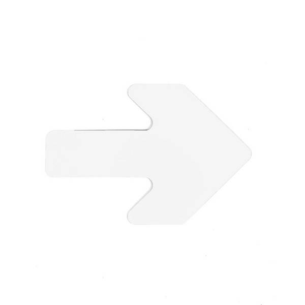 Pijl - Wit 130 x 190 mm Anti-slip-vloersticker