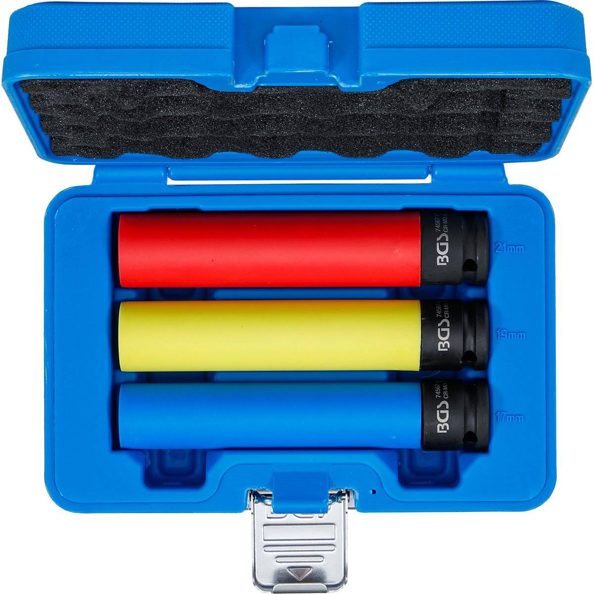 BGS 1/2" Krachtdoppen wielmoerdopsleutel set extra diep 17 / 19 / 21 mm 3-dlg-4