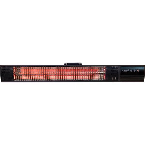 Sunred - Terrasverwarmer - Dark lijn - Zwart - Wand model - Carbon rosé goud technologie - 1500 W –