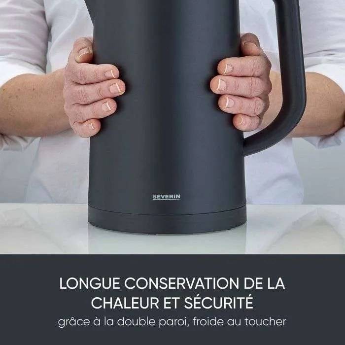 Elektrische waterkoker van 1,7 liter met instelbare temperatuur - SEVERIN - WK3483 - 2200W - Instelbaar tot 100°C - M...-2