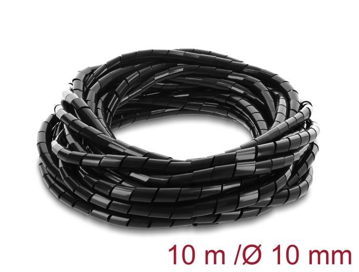 Delock Spiral Hose 10 mm diameter 10 m black-0