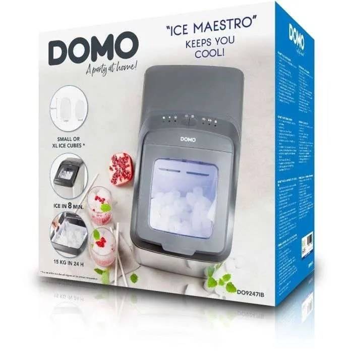 Pro ijsmachine - DOMO - DO9247IB - 2,8 liter - 145 W - IJsblokjes in 8 min-0