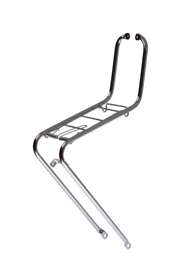 Voordrager retro 26/28" Steco met klapper en veer - chrome