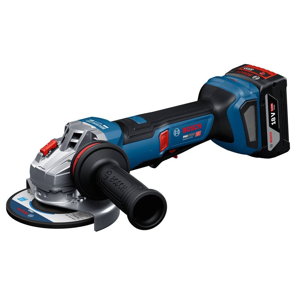Bosch GWS18V-11PS Accu Haakse Slijpmachine in L-Boxx - 06019N4302-4
