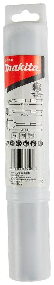 Makita BEITELSET 3-DELIG - D-71320-1