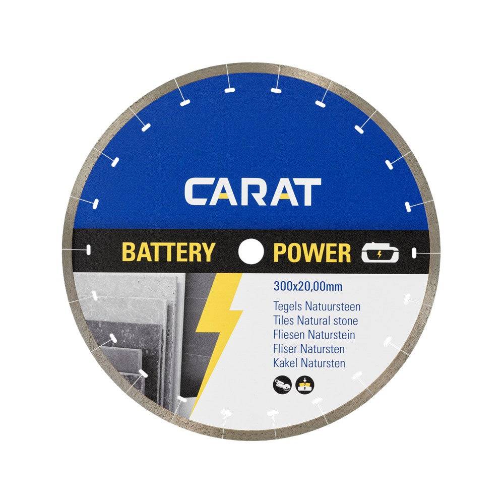 Carat Diamantzaagblad Ø350x25,4/20mm Tegels/Natuursteen Battery Power - CBPT350420-1