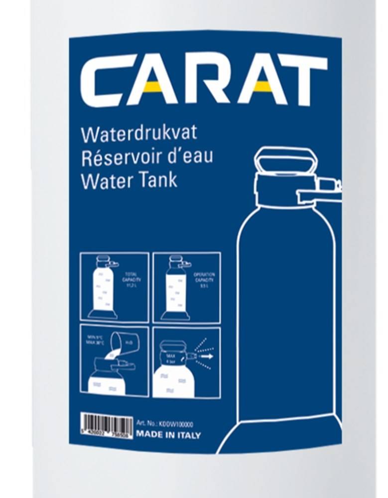 Carat Waterdruktank 10 Liter - KDDW100000-1