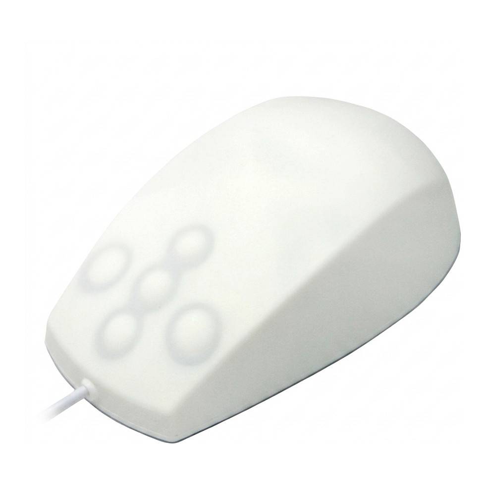 Medigenic MMA Scroll Mouse USB&PS2 IP65 Siliconen lichtblauw-0