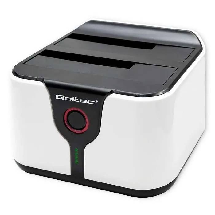 QOC Qoltec 50309 HDD SSD 2,5" 3,5" dockingstation | SATA III | USB 3.0 | Supersnelheid 5Gb/s | met kl...-0