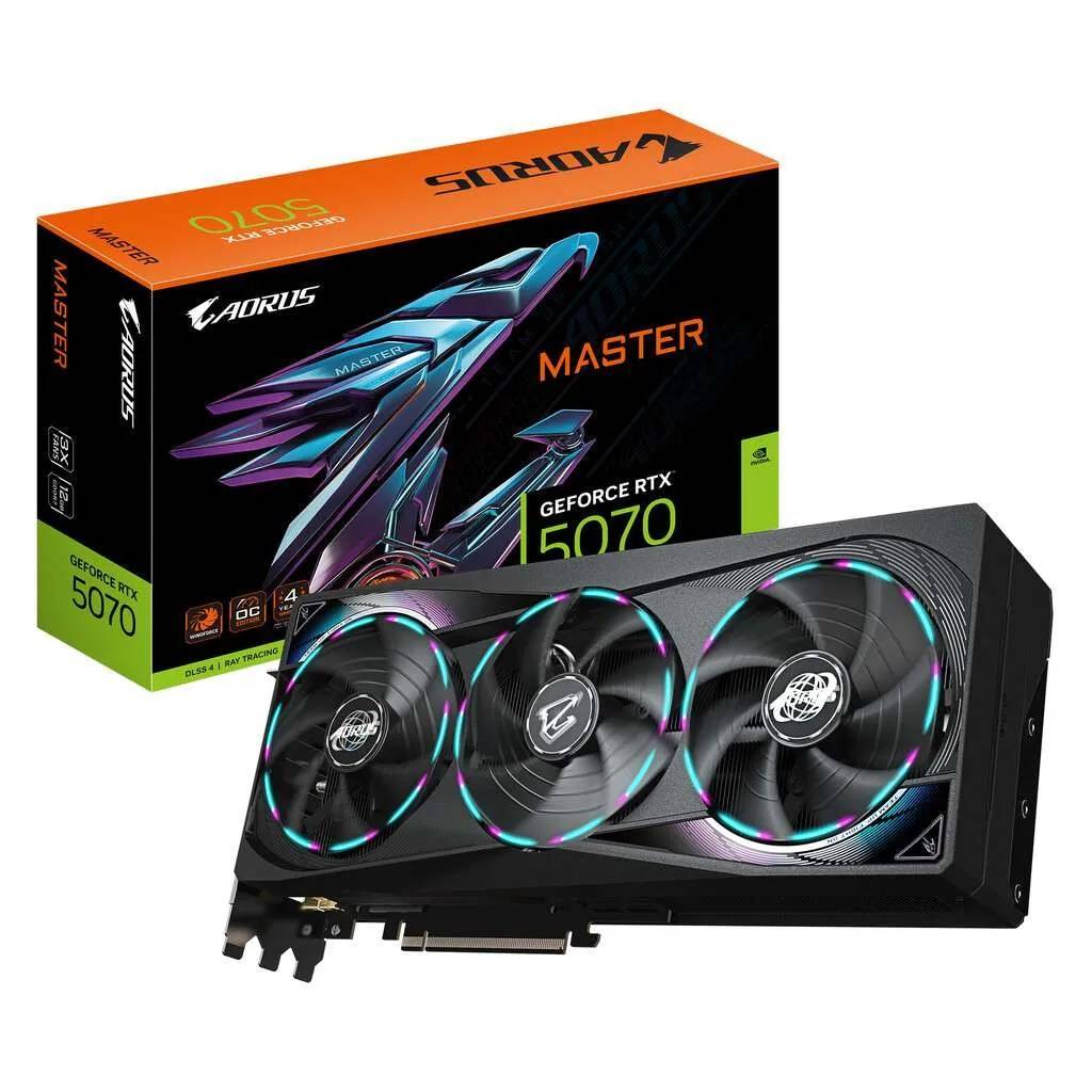 GIGABYTE AORUS GeForce RTX 5070 MASTER 12G NVIDIA 12 GB GDDR7-0