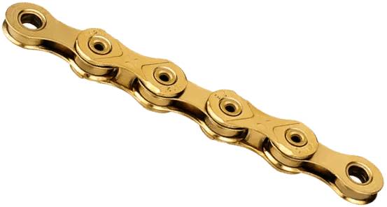 Fietsketting KMC X12L Ti-N Gold - 126L, waxed-0
