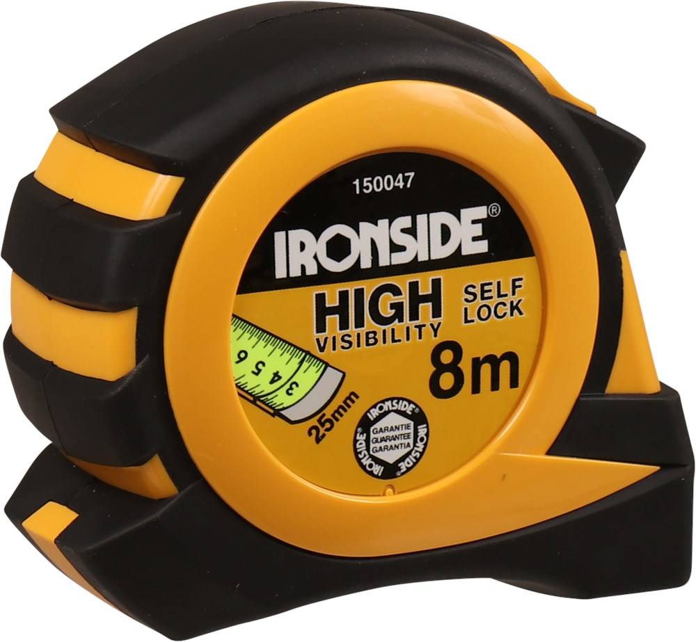Ironside Rolbandmaat 8Mtr/25mm Slagvast - 1875047-2