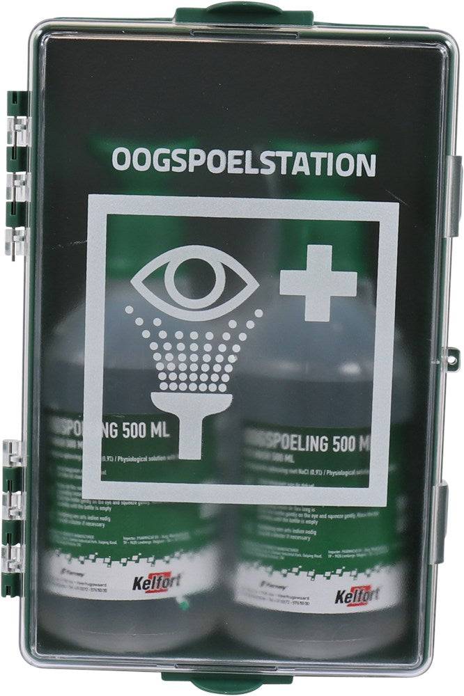Kelfort Oogspoelstation met 2x Oogdouche Sodium Chloride 500ml - 1527505-1