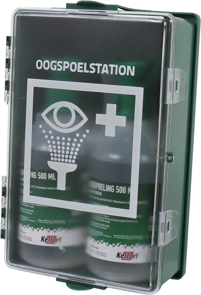 Kelfort Oogspoelstation met 2x Oogdouche Sodium Chloride 500ml - 1527505-2