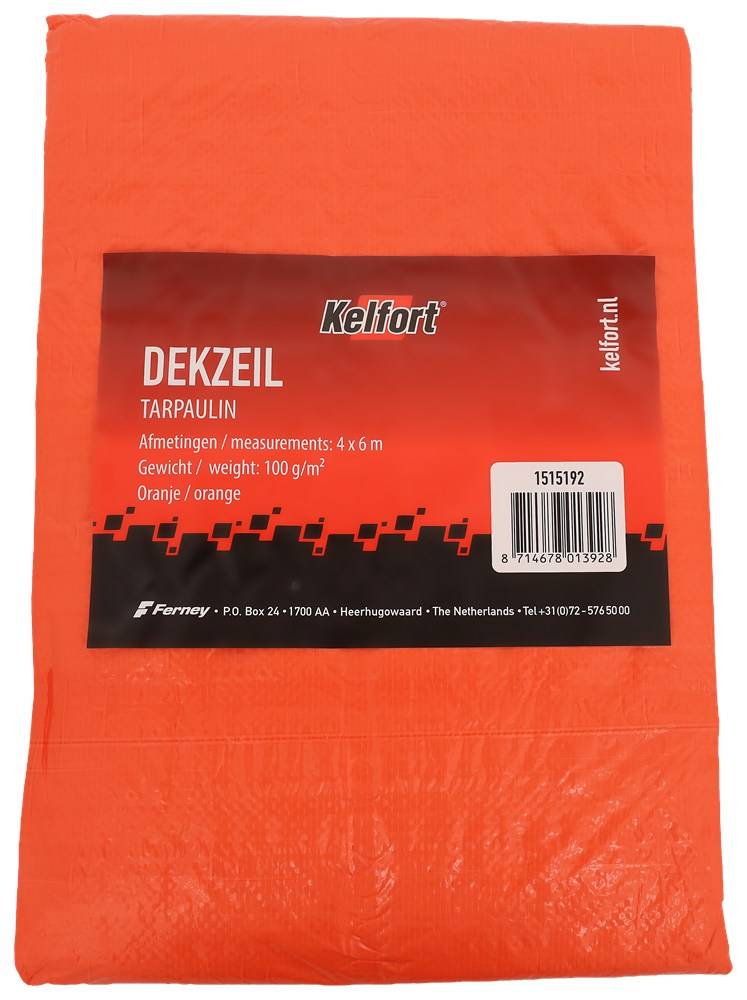 Kelfort Dekkleed 4X6 Meter Oranje - 1515192-0
