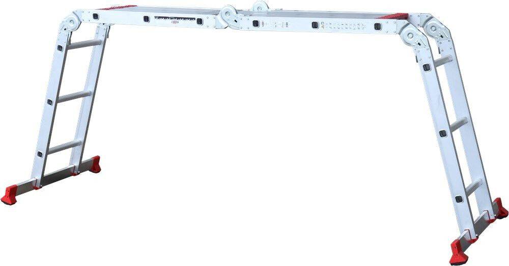 Kelfort Vouwladder 4x3 + Platform Aluminium – 1518857-2