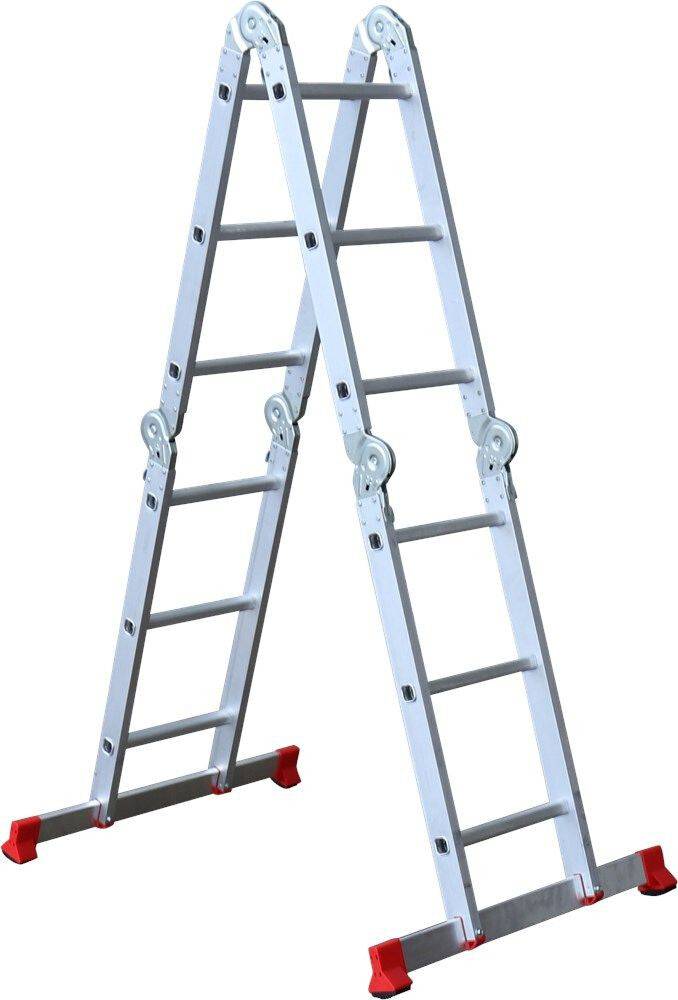 Kelfort Vouwladder 4x3 + Platform Aluminium – 1518857-3