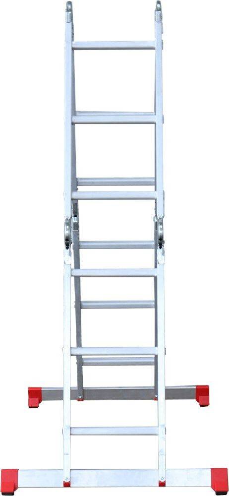 Kelfort Vouwladder 4x3 + Platform Aluminium – 1518857-4