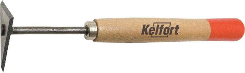Kelfort Verfschraper Driehoek 80mm Gehard Staal Blad Met Houten Heft - 1526237-4