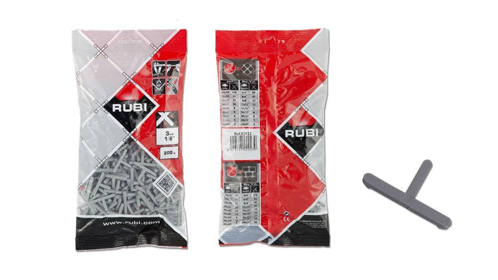 RUBI T-STUKJES 3 MM. 200 STUKS-1