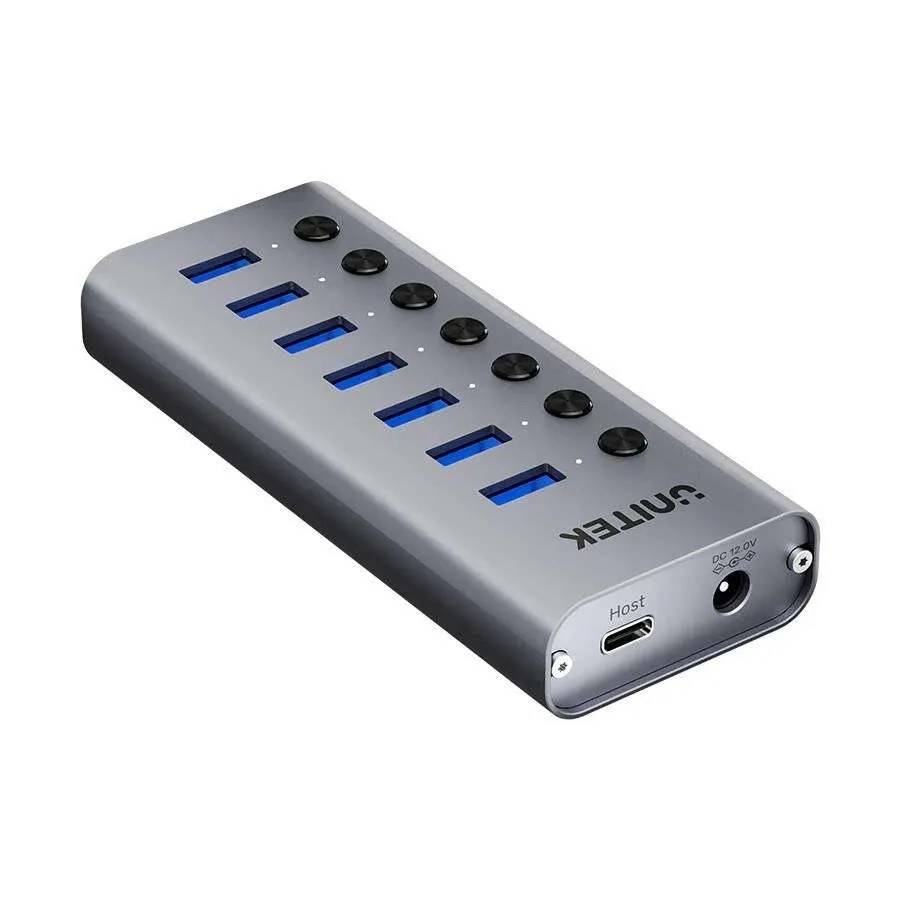 UTK USB-A 3.0 5 Gbps hub met 7-in-1 switch Unitek H1314A01-EU-0