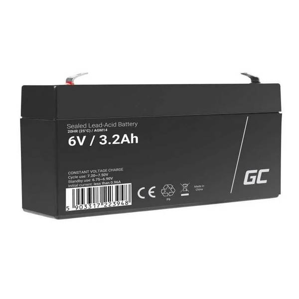 GCE Green Cell AGM14 UPS-accu Sealed Lead Acid (VRLA) 6 V 3,2 Ah