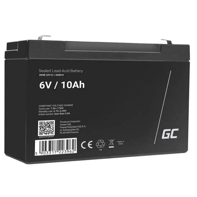GCE Green Cell AGM16 UPS-accu Sealed Lead Acid (VRLA) 6 V 10 Ah-0