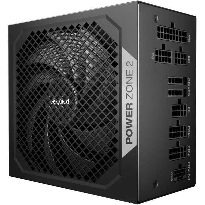 BE QUIET PC-voeding - WEES STIL - VERMOGENSZONE 2 - 1000 W - 80 Plus Platinum gecertificeerd - Modulair-0