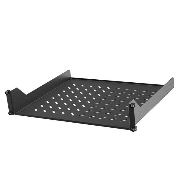 Vertiv 2U, 19" Cantilever vaste plank, 50 lbs, zwart, 1x
