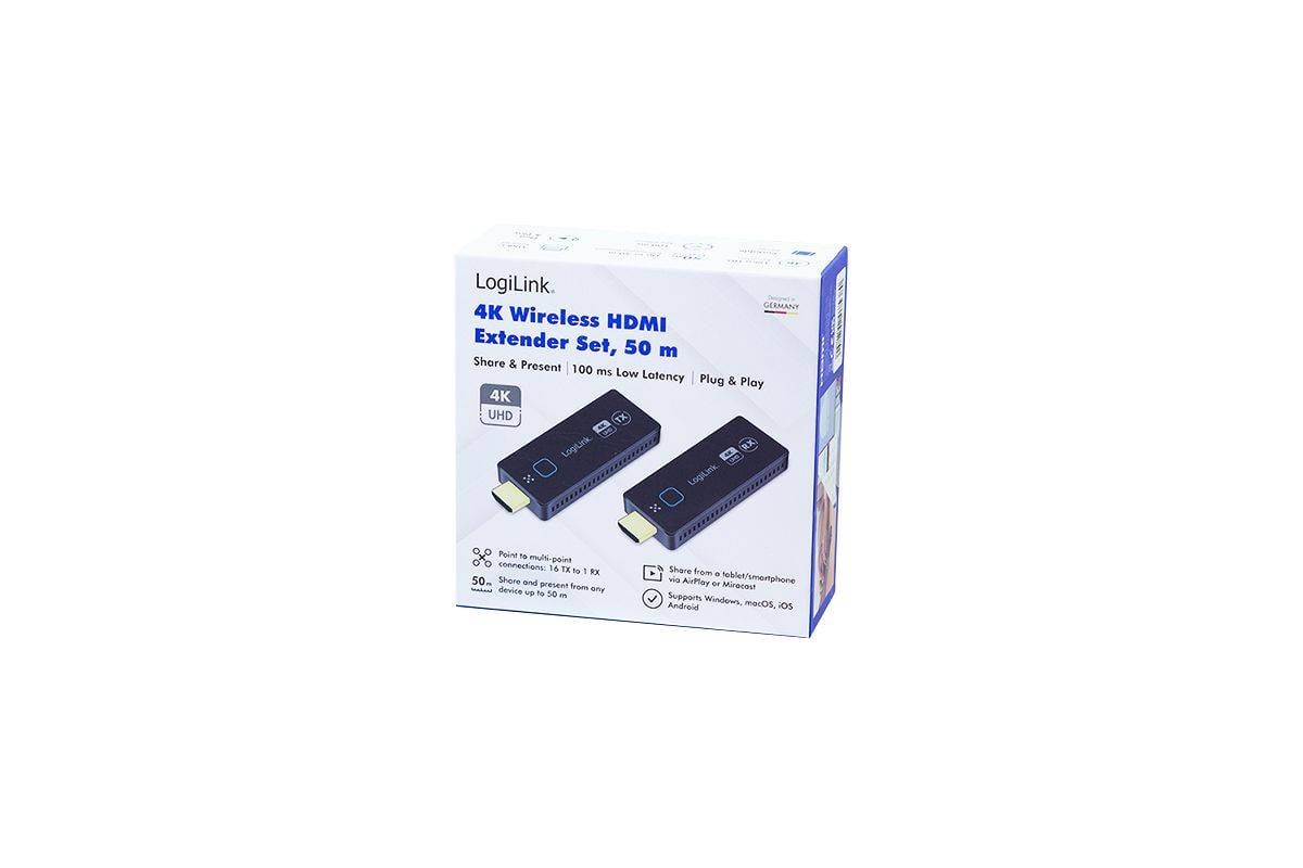 LogiLink HDW0111 Audio/Video Extender AV-zender en ontvanger Zwart-3