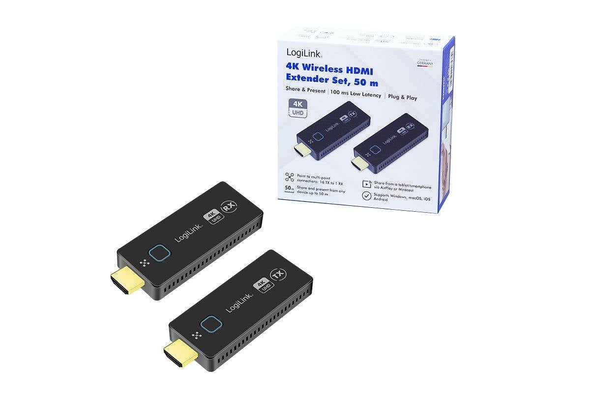 LogiLink HDW0111 Audio/Video Extender AV-zender en ontvanger Zwart-4