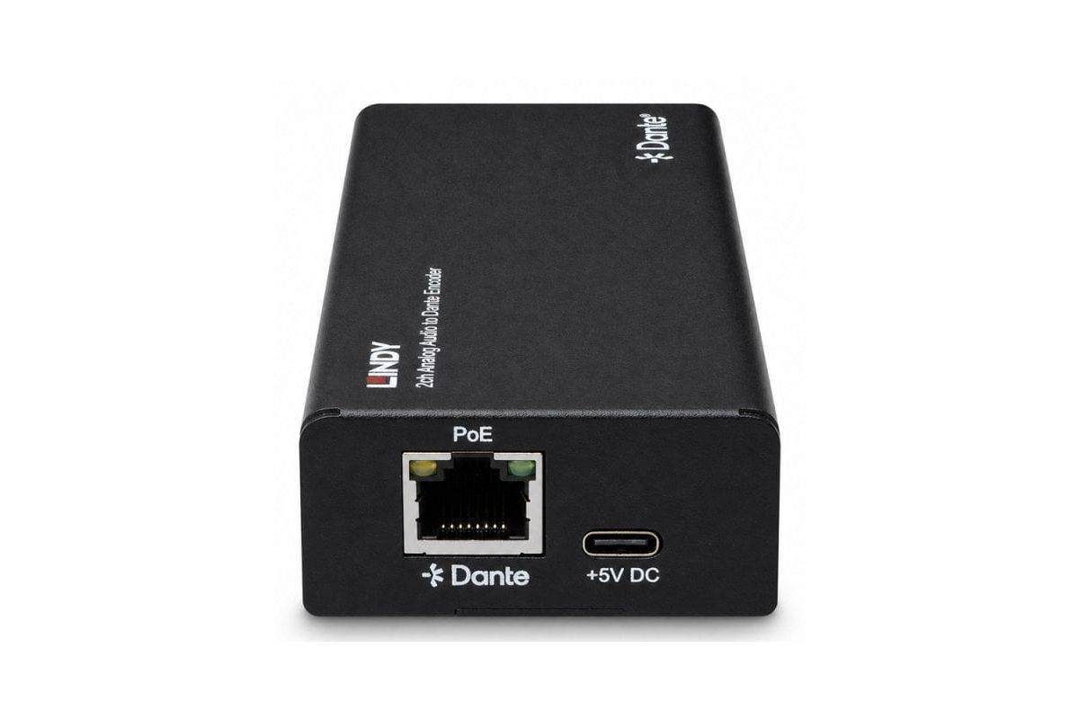 LINDY 2-kanaals analoge audio-naar-Dante-encoder-4
