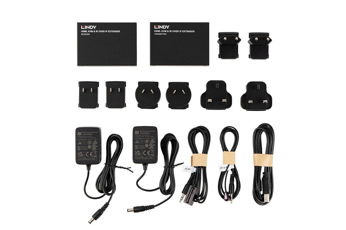 LINDY HDMI KVM & IR over IP Extender 1080p 150m zwart-1