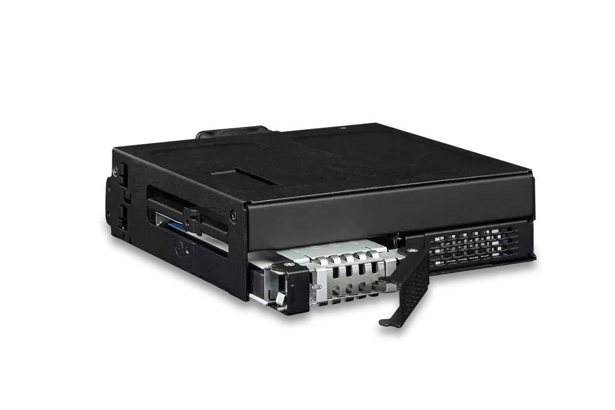 ToughArmor 2x 2,5" PCIe 4.0 NVMe U.2 naar 1x SlimSAS in 1x 5,2"-5
