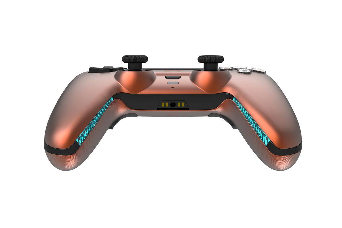 Deltaco Gaming GAM-199-ORANGECOPPER gamecontroller, oranje/brons, Bluetooth/USB-gamepad, PlayStation 5, pc, Android, iOS-1