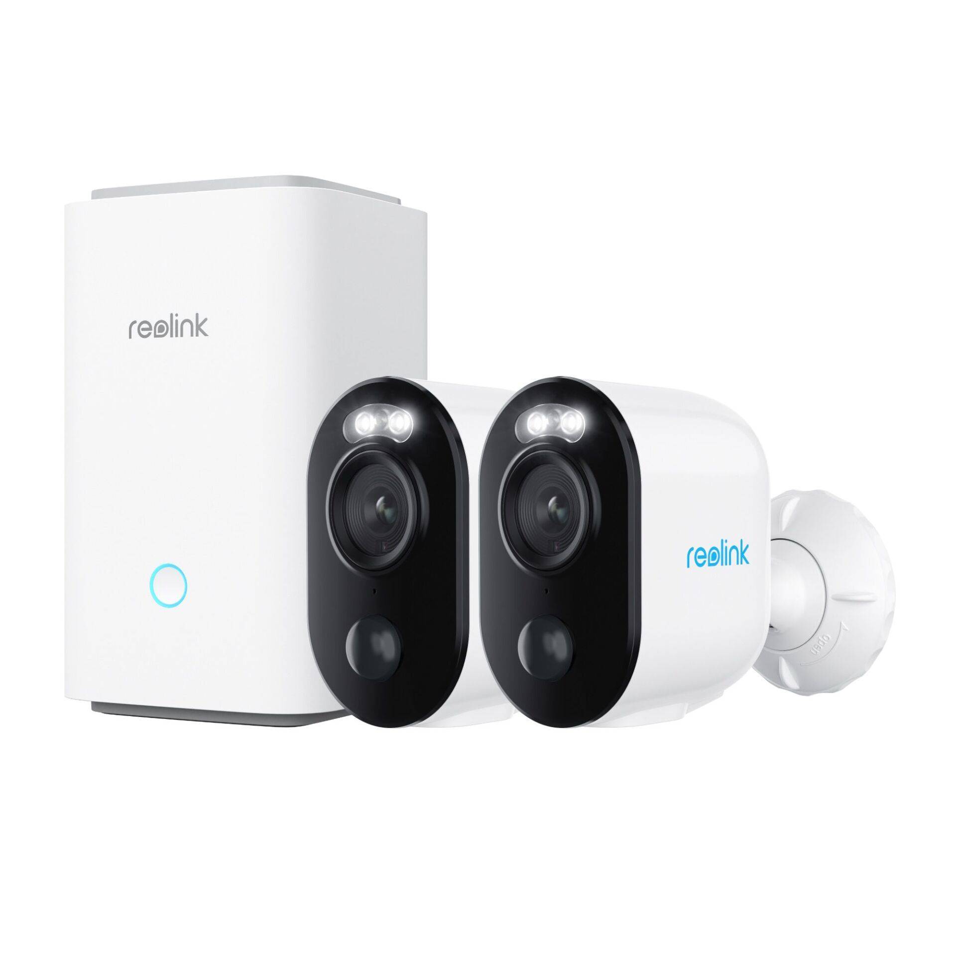 Reolink Hub 1 + 2x Argus Serie B310 Außenkamera met Akku-0